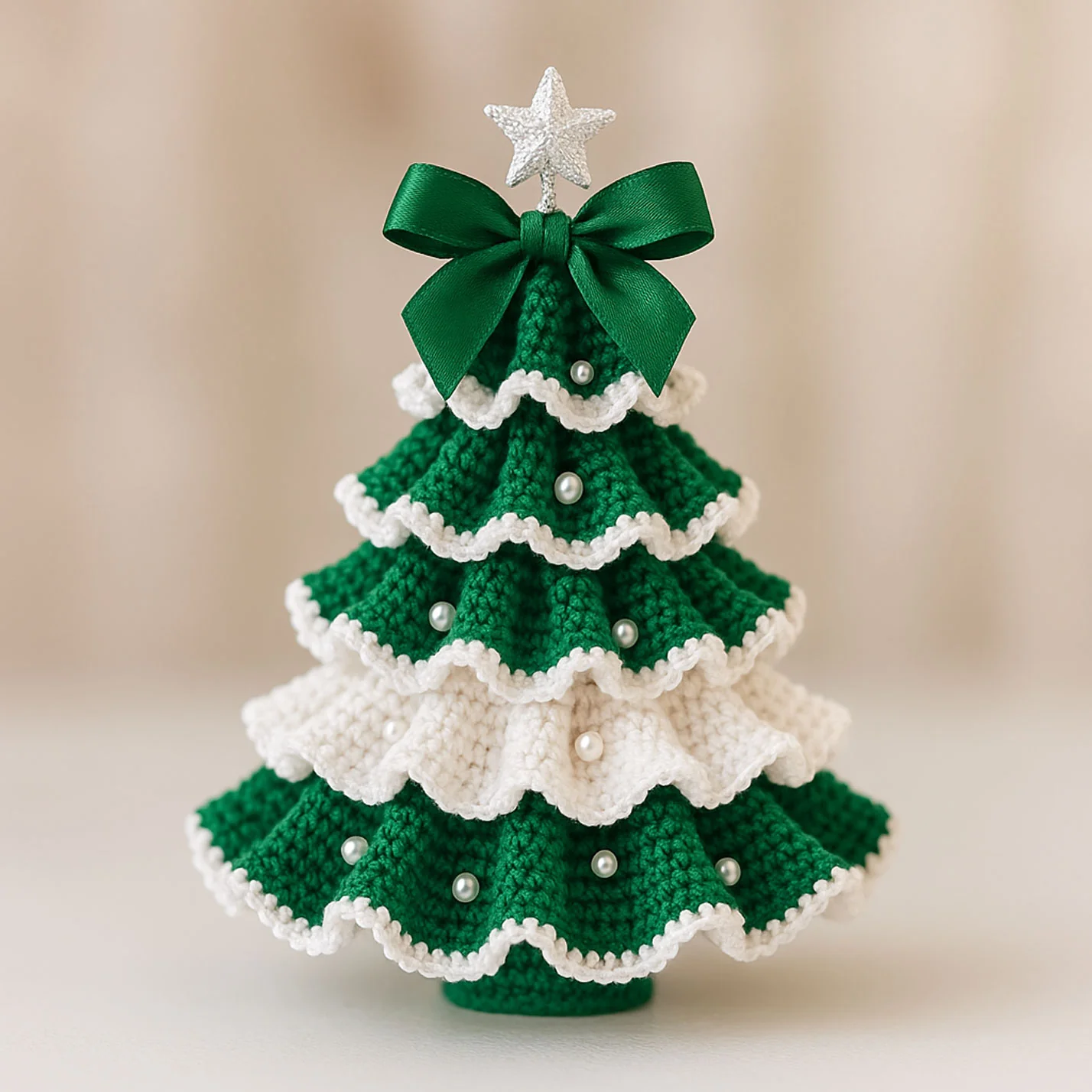 DIY Crochet Christmas Tree Kit – Handmade Holiday Decoration Set - Image 4