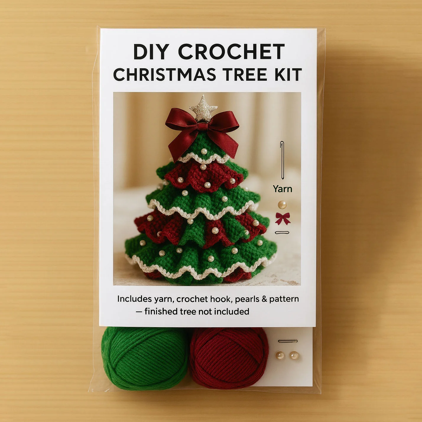 DIY Crochet Christmas Tree Kit – Handmade Holiday Decoration Set - Image 5