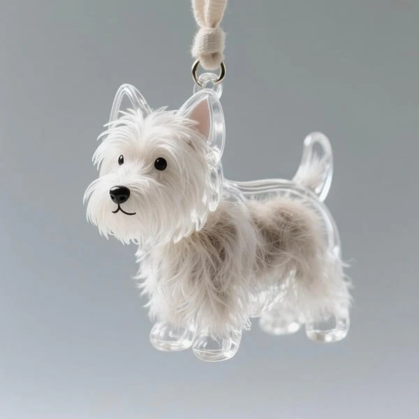 Dog Hair Collector Keychain Charm Memorial Storage Box - Image 2