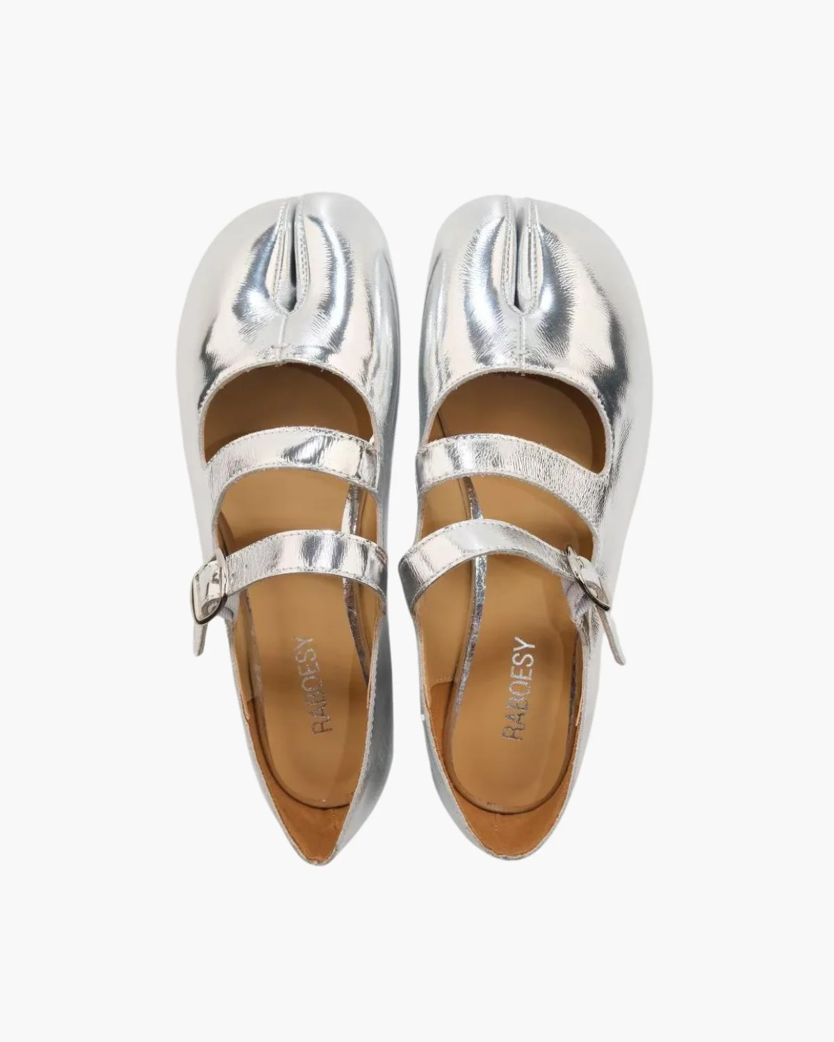 Double Straps Tabi Ballet Flats - Image 16