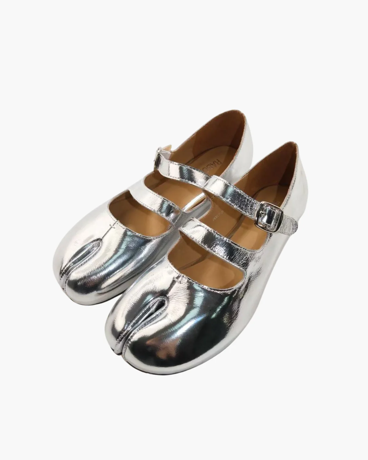 Double Straps Tabi Ballet Flats - Image 19