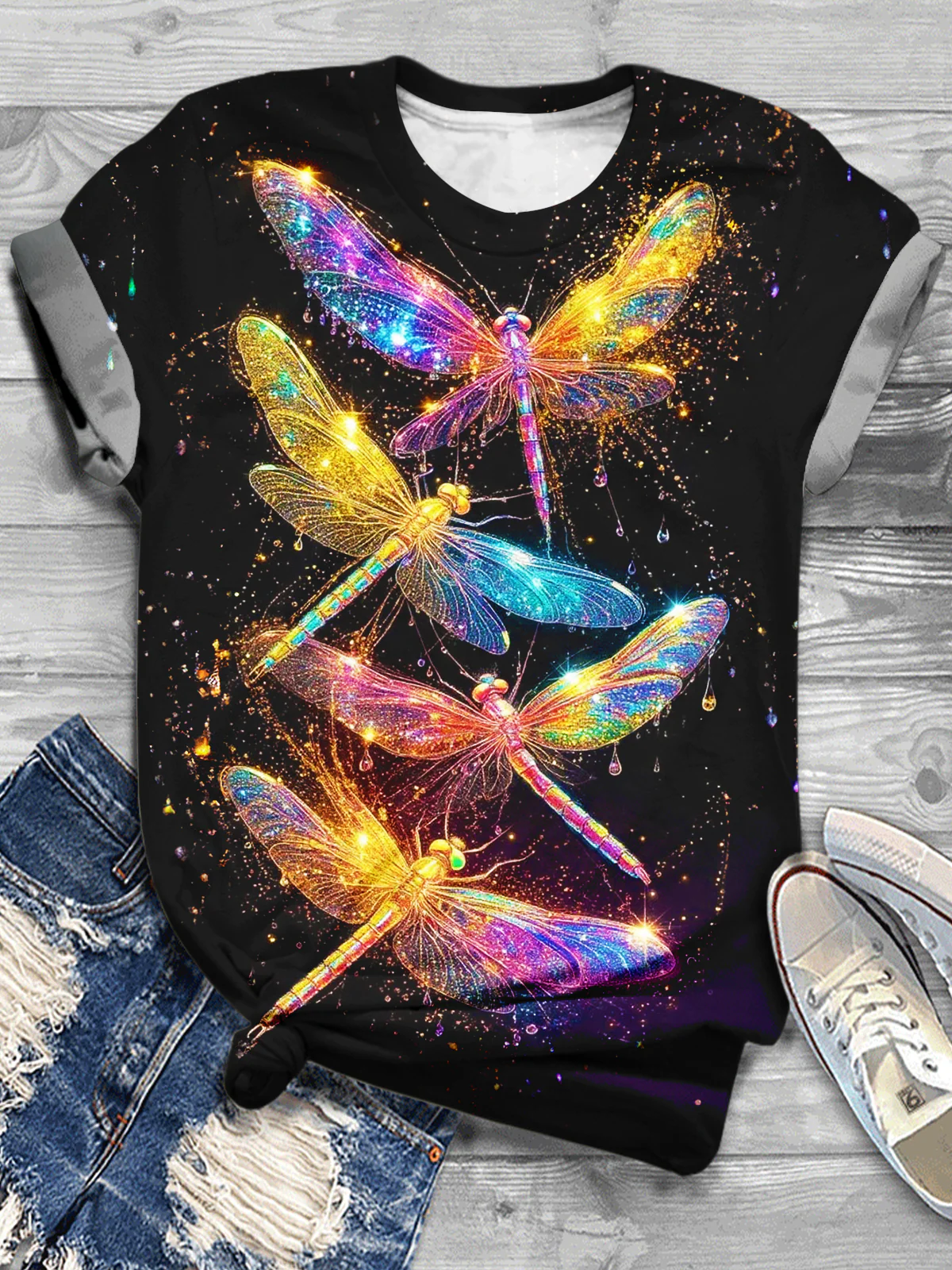 Dragonfly Dreams Crew Neck T-shirt