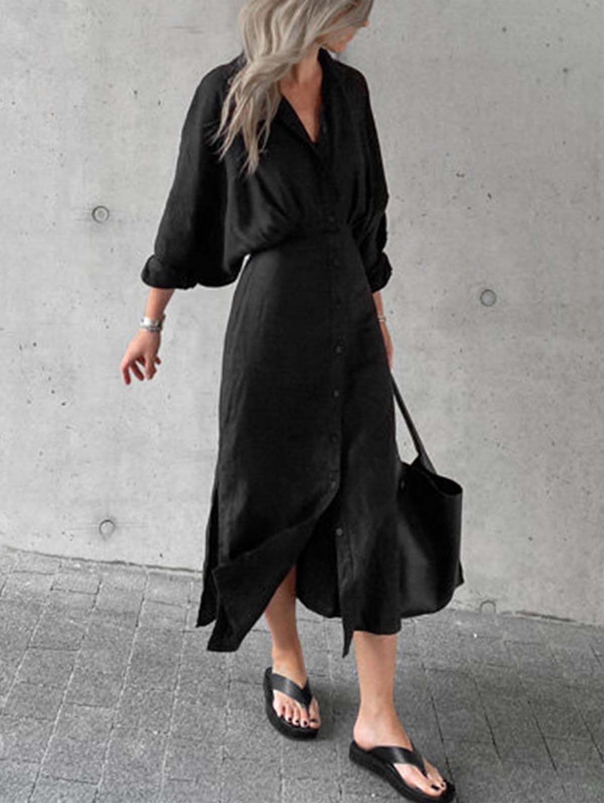 *Elegant Pleated Dress - Image 6