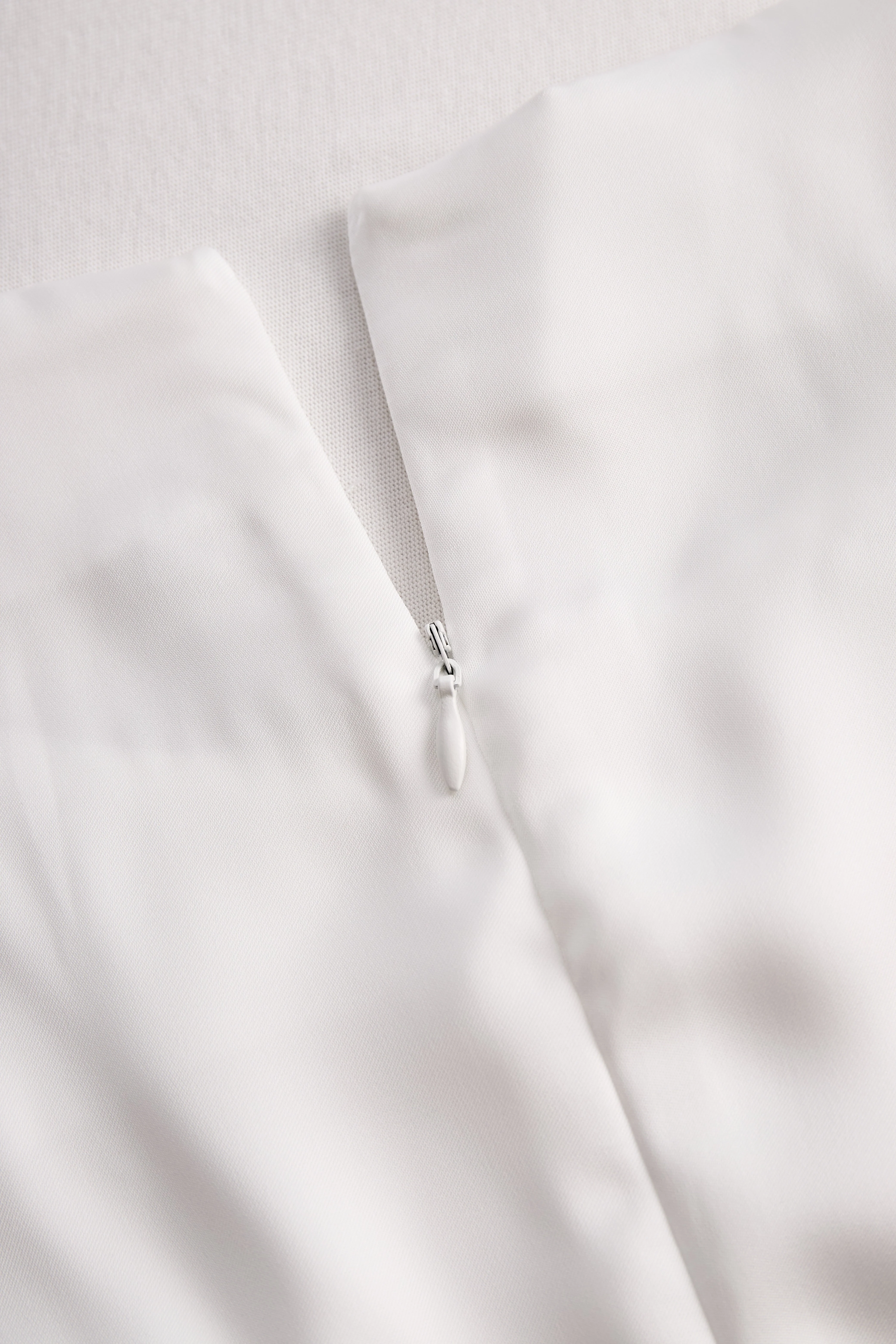 Elegant White Draped Top with Button Detail - Image 7