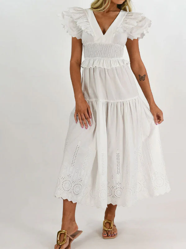 Embroidered midi dress - Image 2