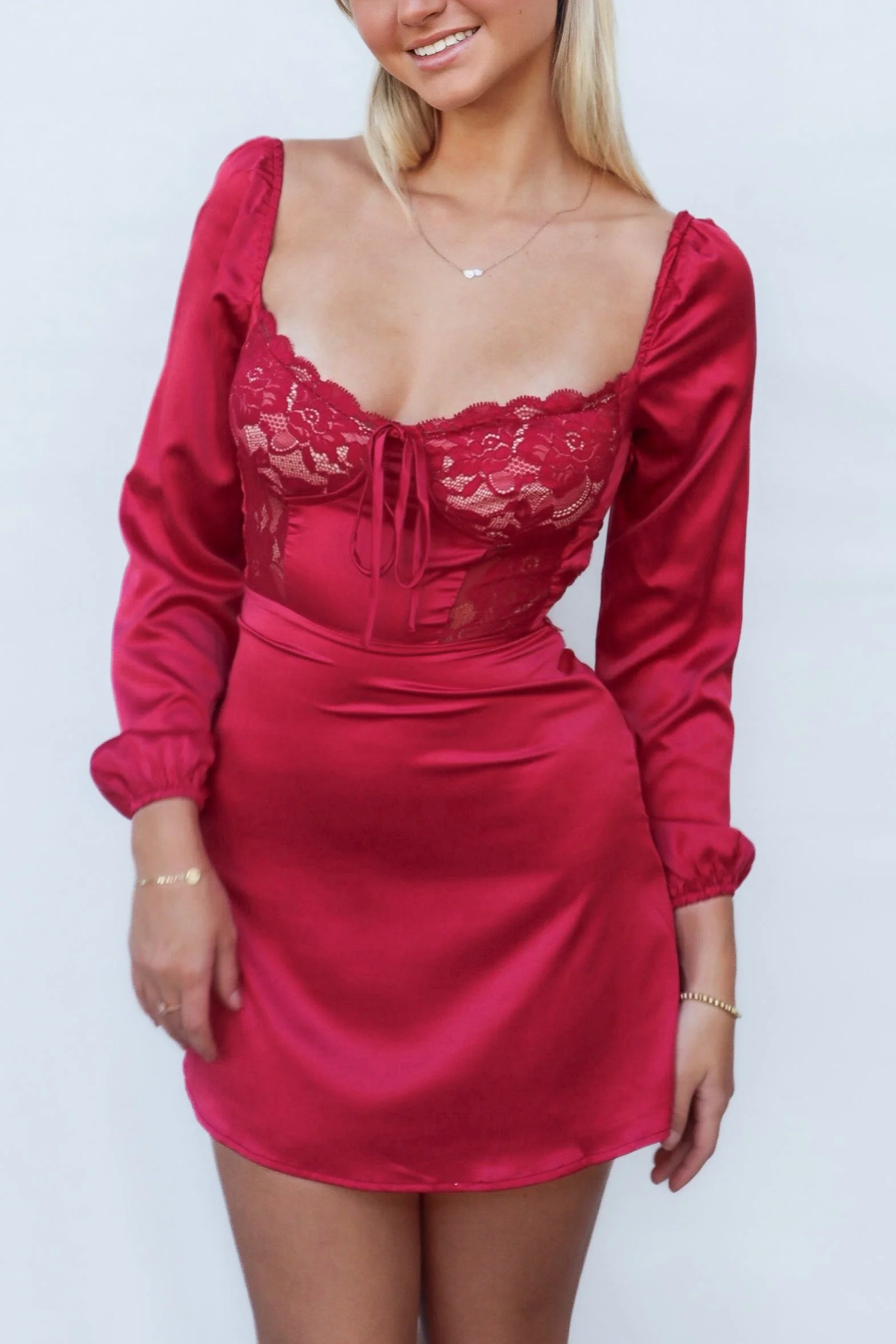 Emerson Mini Dress - Red - Image 10