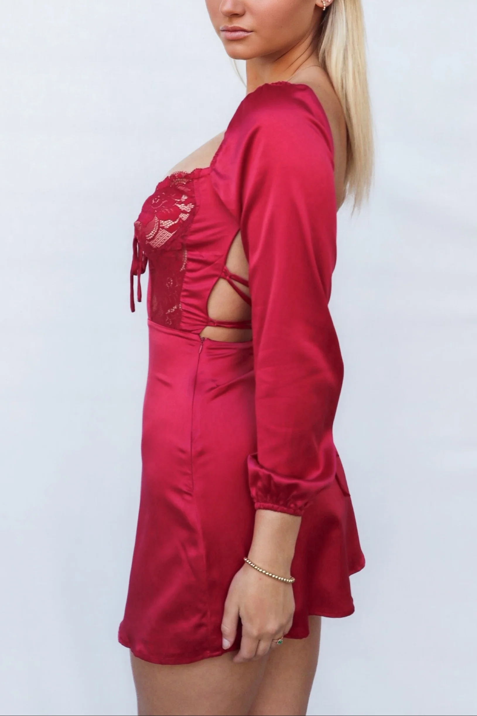 Emerson Mini Dress - Red - Image 9