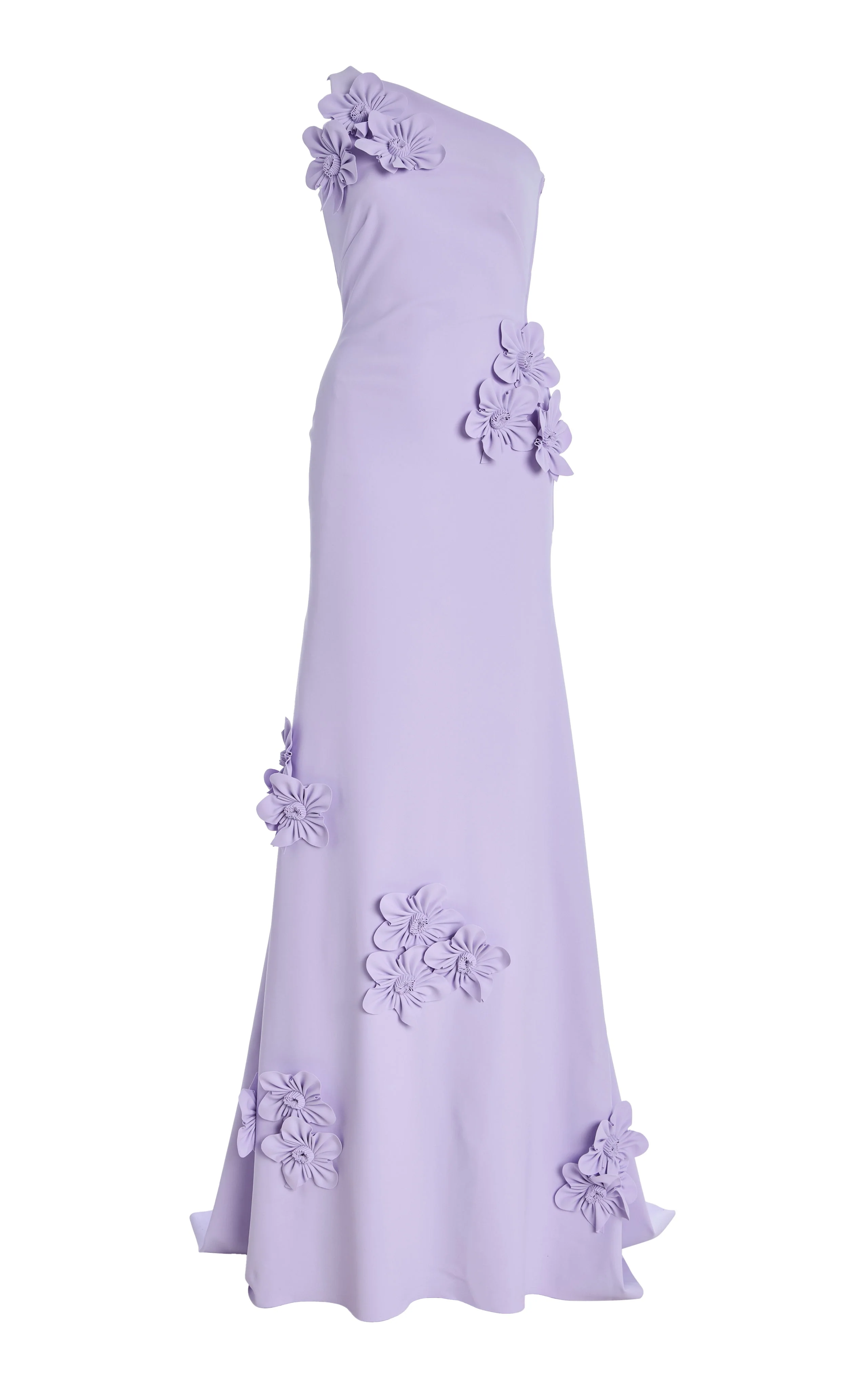 Exclusive Everard Floral-Appliquéd Cady Gown - Image 4