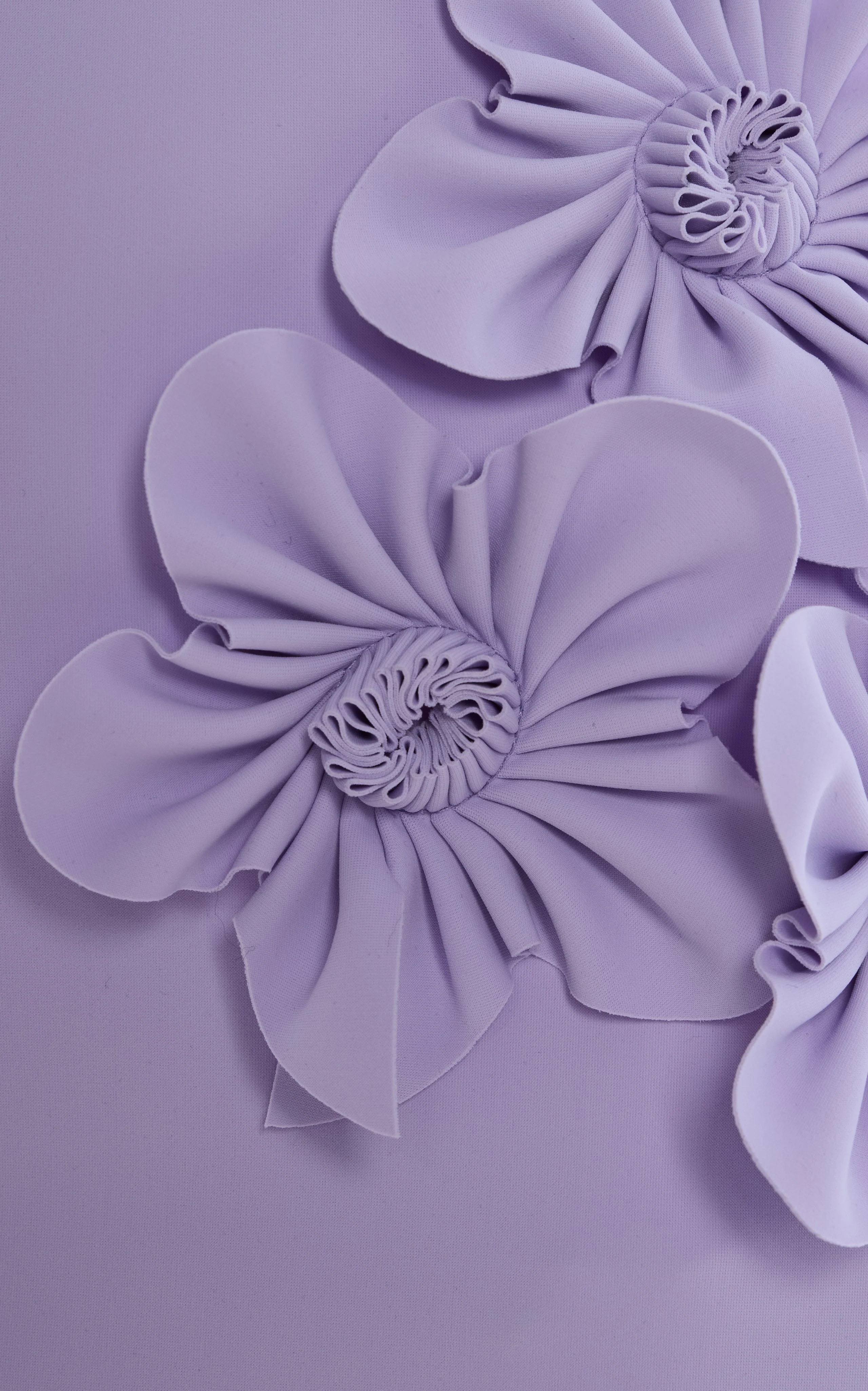 Exclusive Everard Floral-Appliquéd Cady Gown - Image 5