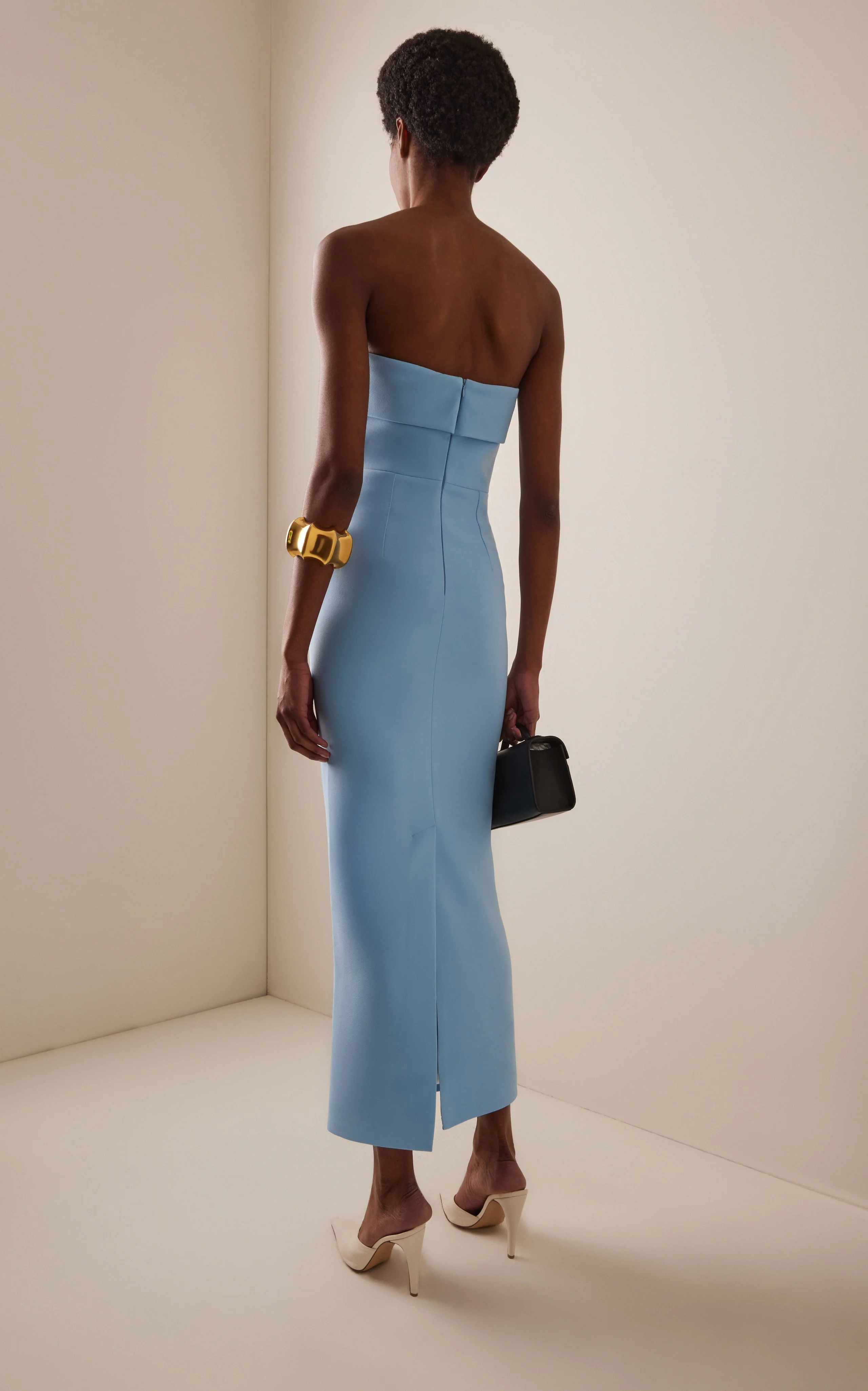 Exclusive Rhea Satin Maxi Dress - Image 2