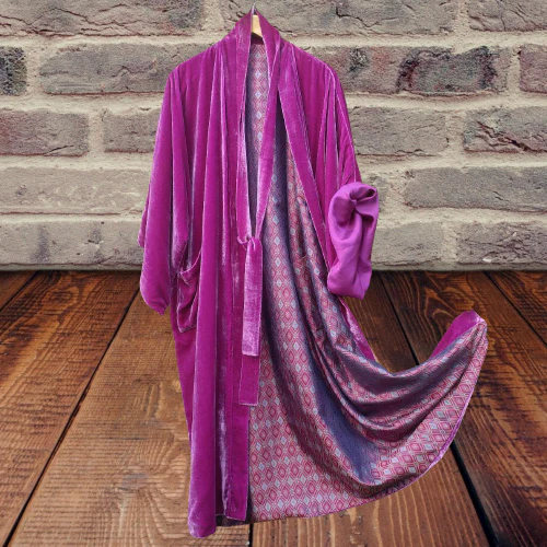 Fashion Casual Lined Printed Kimono Duster - Image 2