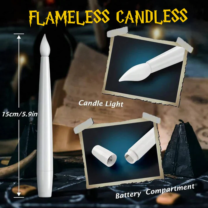 Floating Flameless Candle with Magic Wand - Image 2