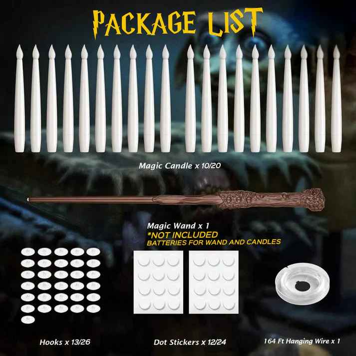 Floating Flameless Candle with Magic Wand - Image 4