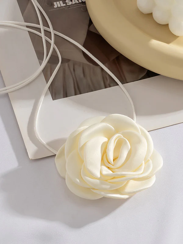 Flower Shape Lace-Up Dainty Necklace Necklaces Accessories - Image 12