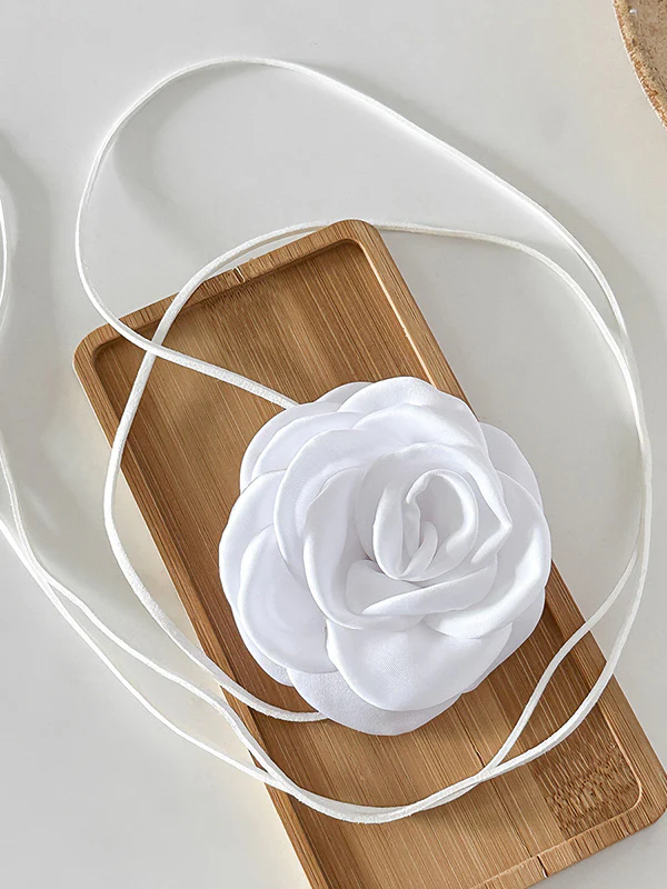 Flower Shape Lace-Up Dainty Necklace Necklaces Accessories - Image 8