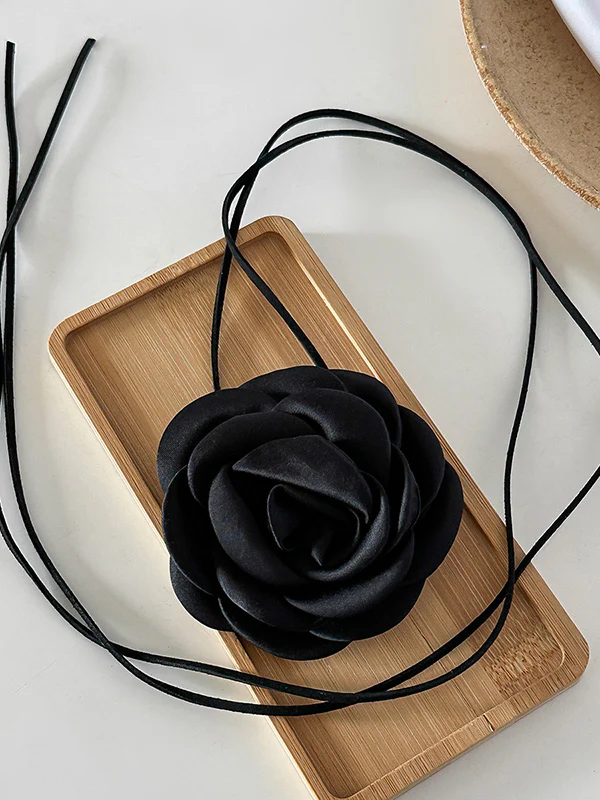 Flower Shape Lace-Up Dainty Necklace Necklaces Accessories - Image 9