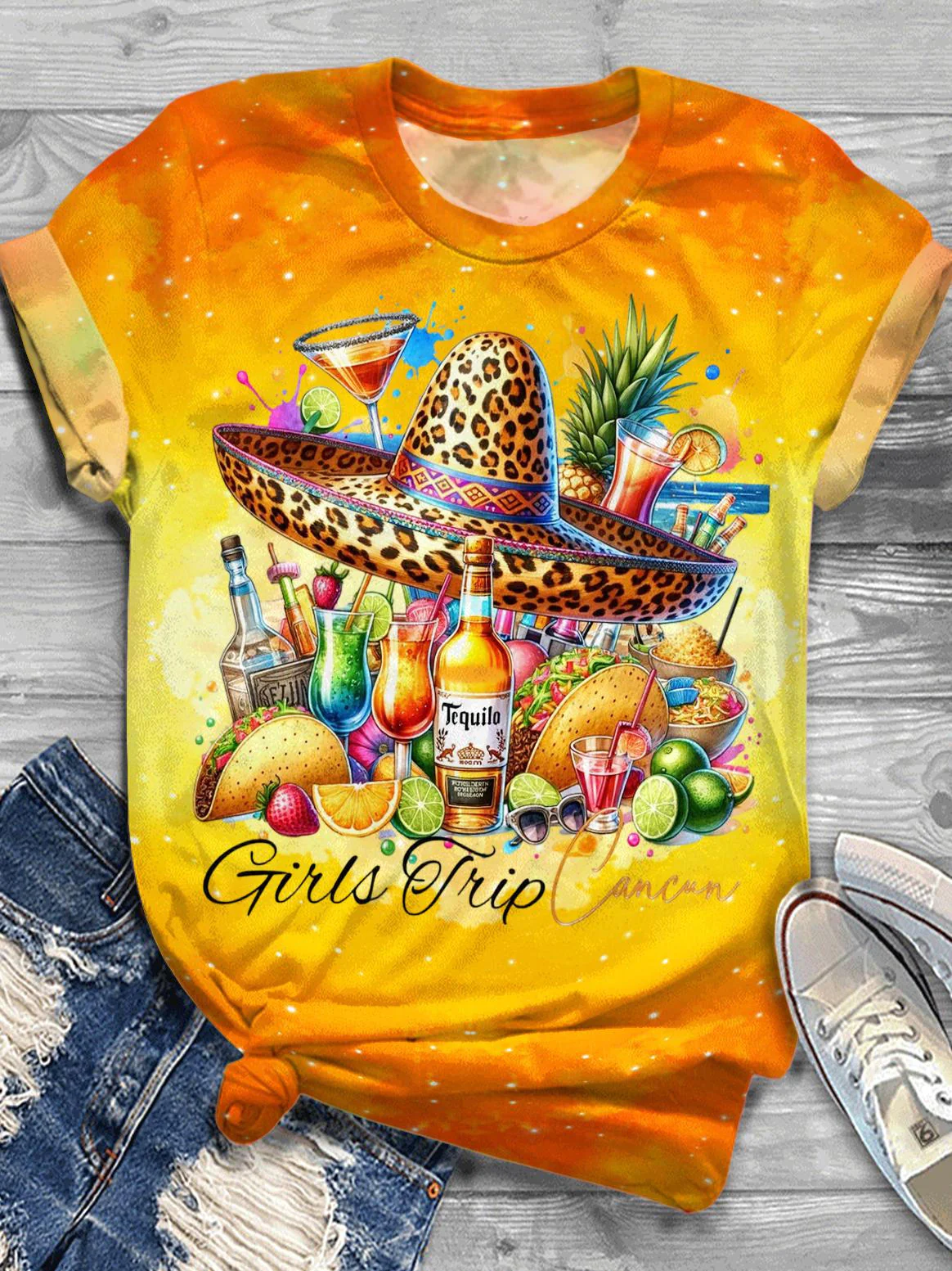 Girl Trip Crew Neck T-shirt