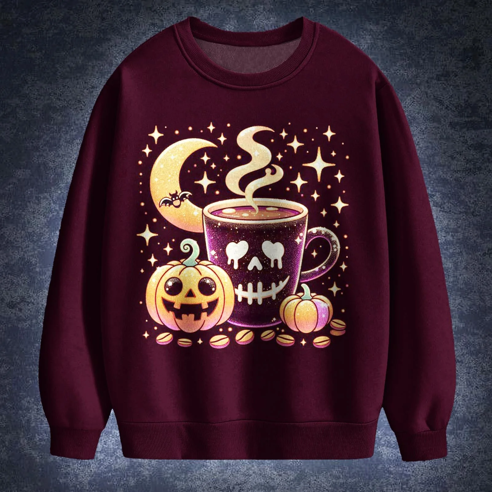 Halloween Printed Long Sleeve Casual Top
