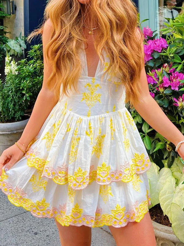 Halter neck mini dress
