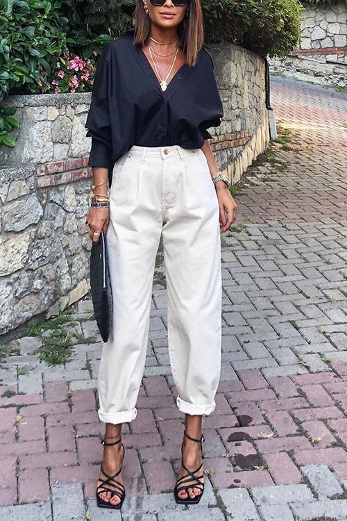High Waist Denim Bloomers - Image 4