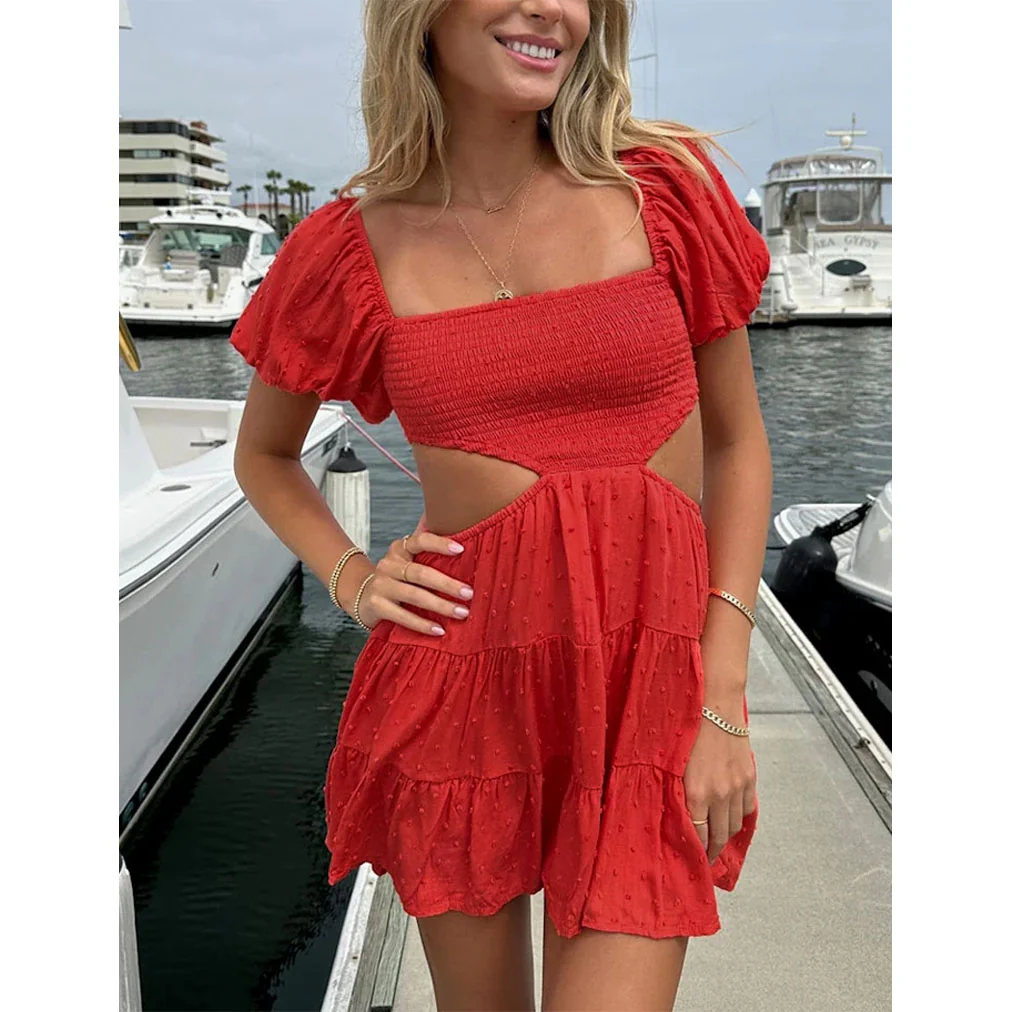 Holiday Plain Breakfast Mini Dress - Image 3
