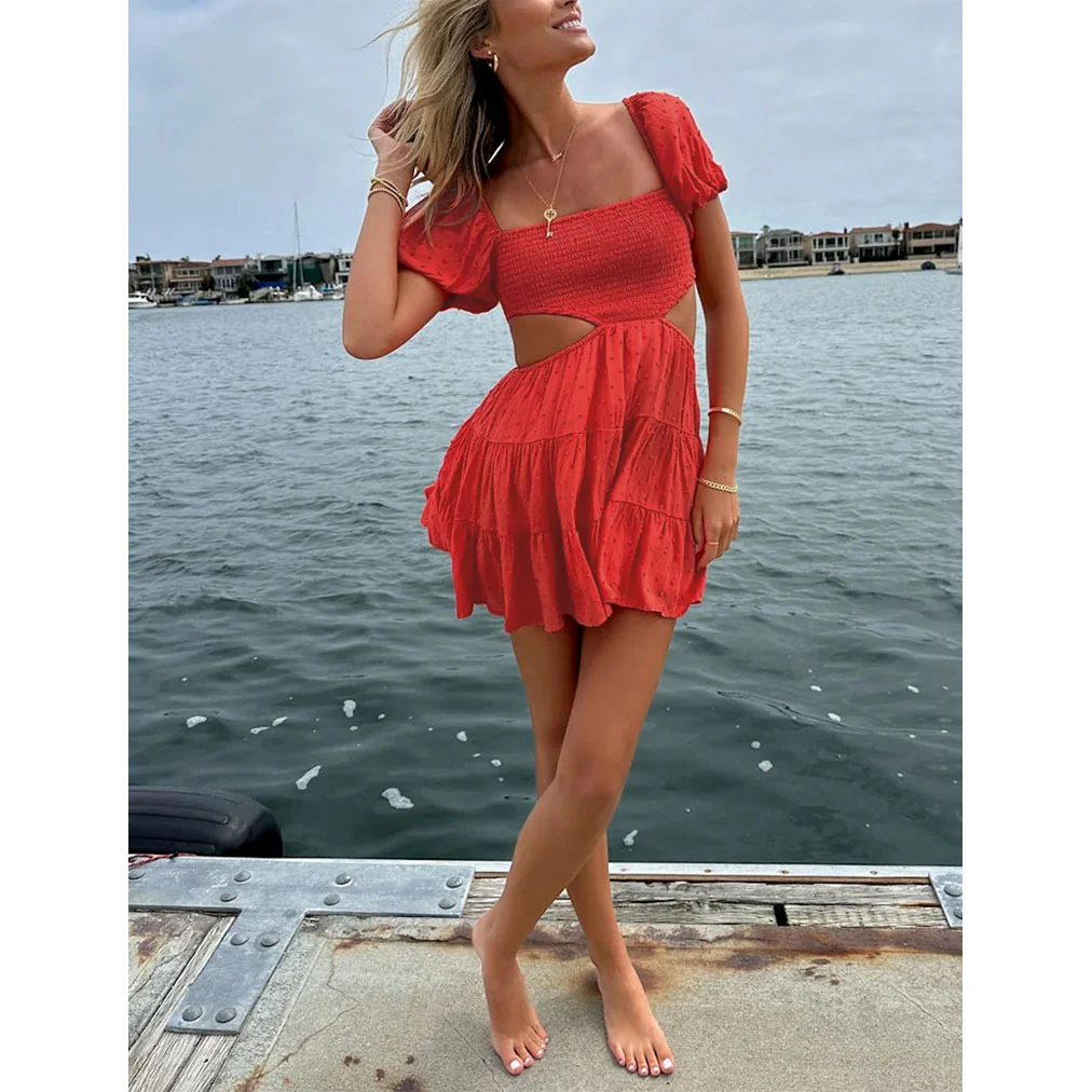 Holiday Plain Breakfast Mini Dress - Image 5