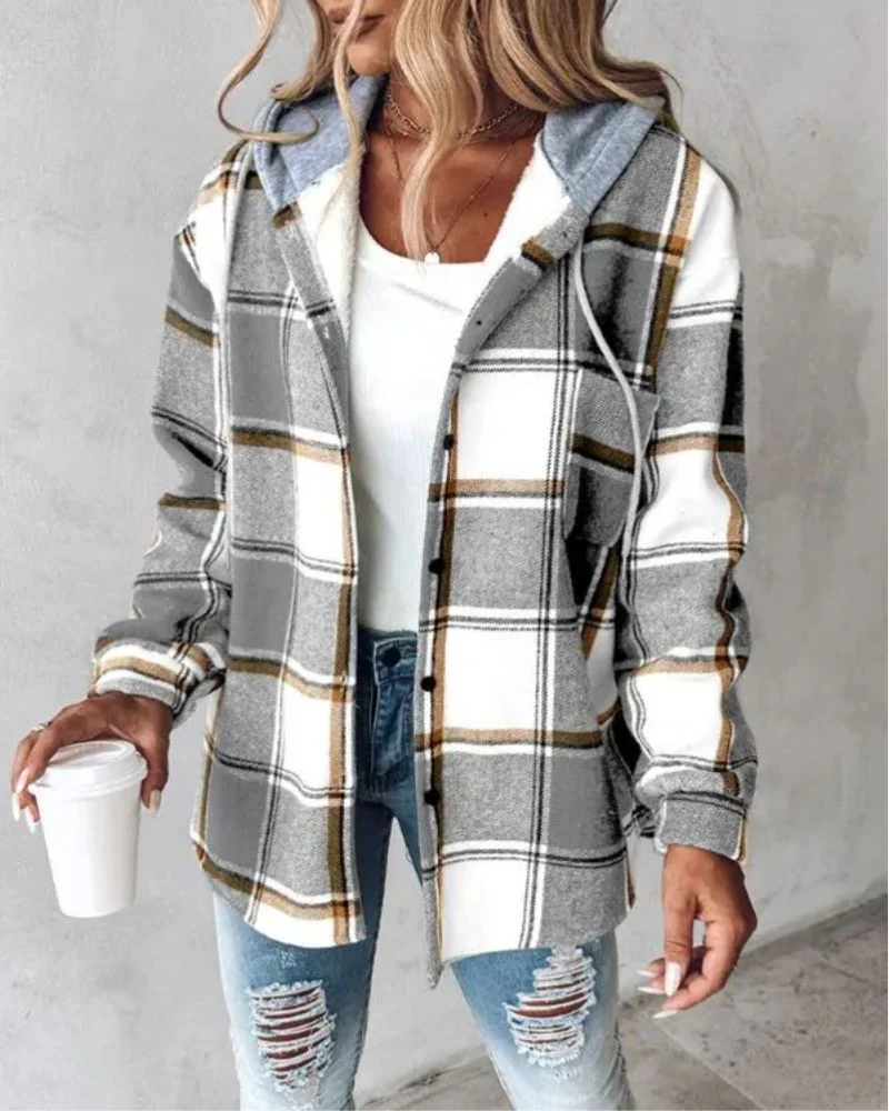 IMIRA - Soft Flannel Printed Jacket - Image 5