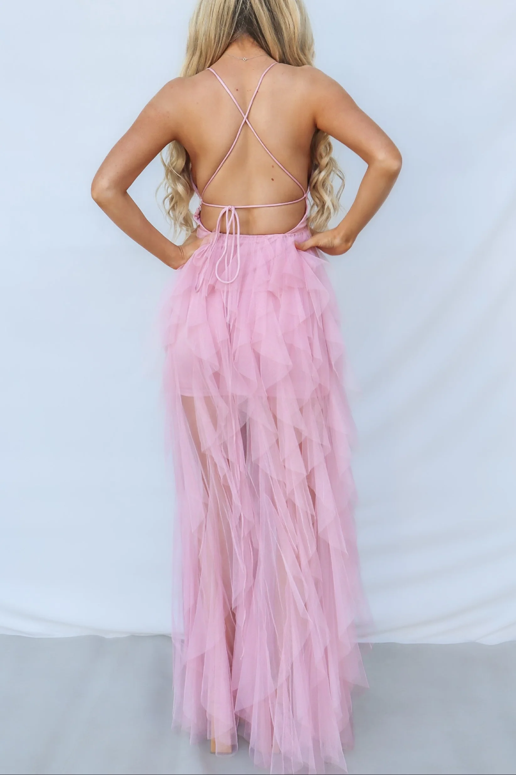 Jacinda Maxi Dress - Blush - Image 2