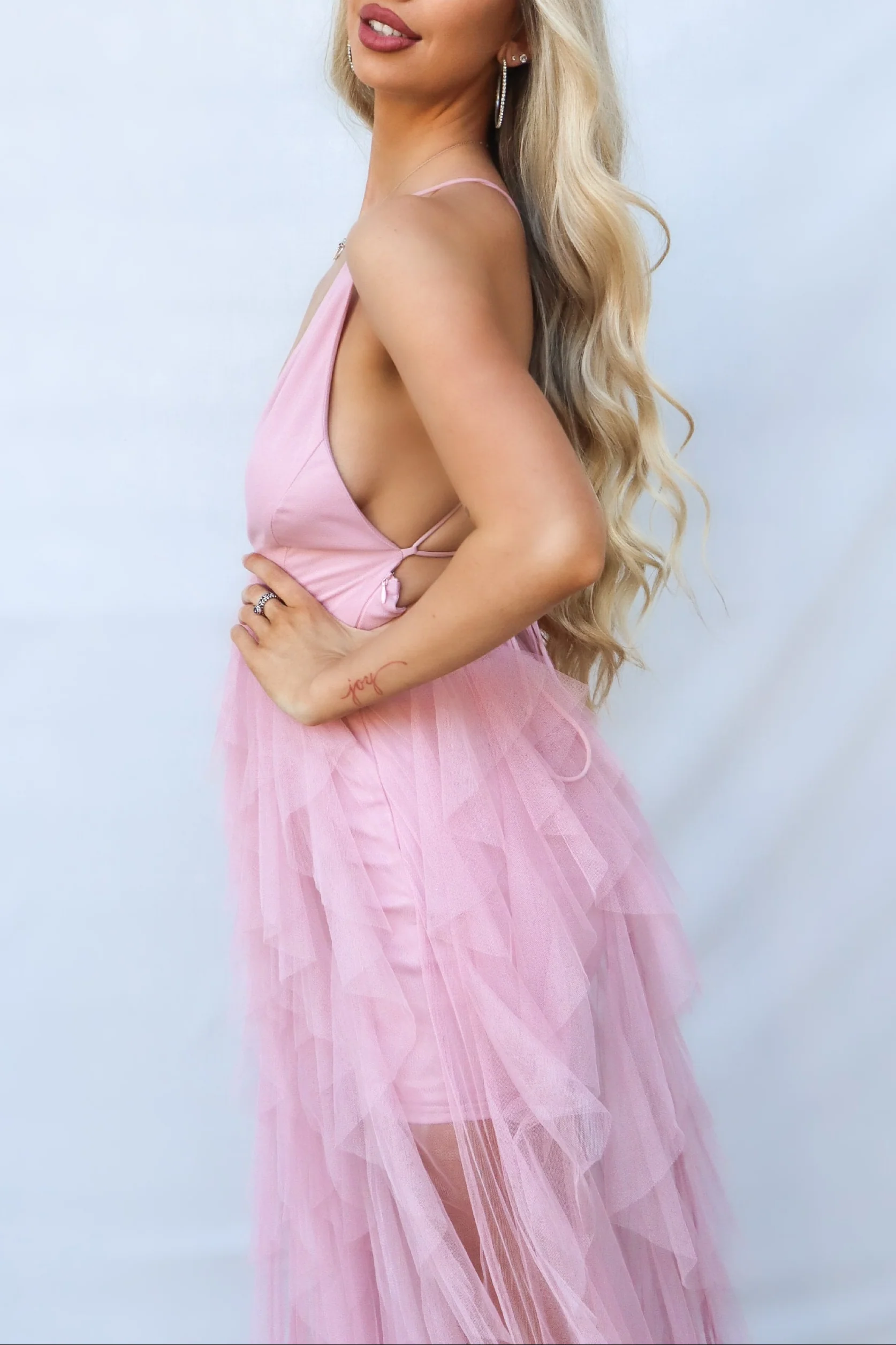 Jacinda Maxi Dress - Blush - Image 3