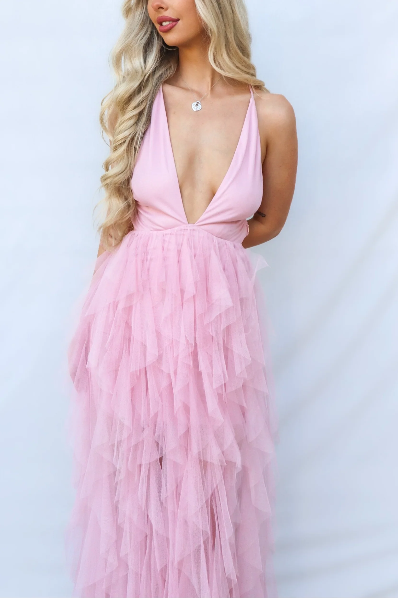 Jacinda Maxi Dress - Blush - Image 6