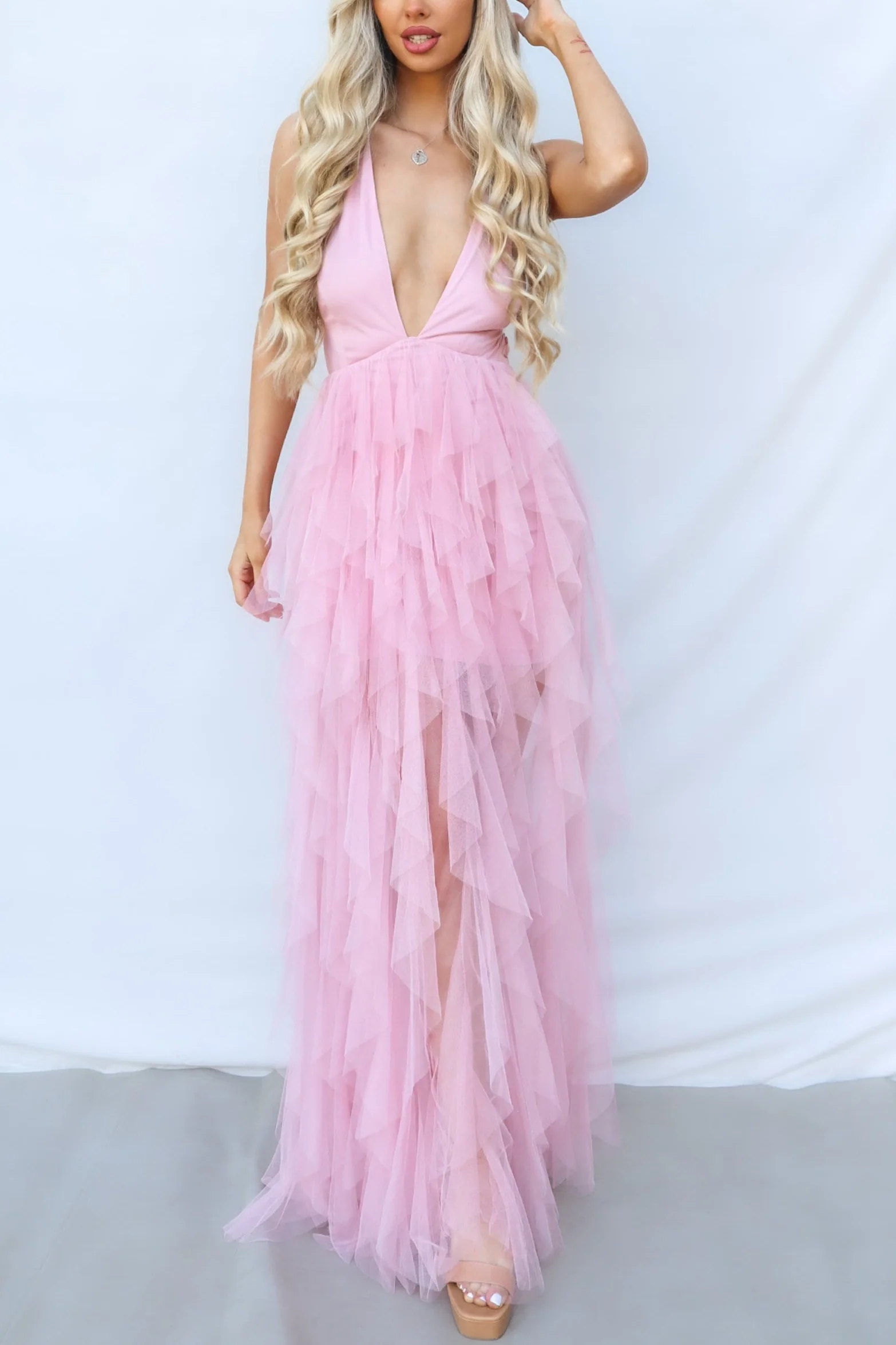 Jacinda Maxi Dress - Blush - Image 7