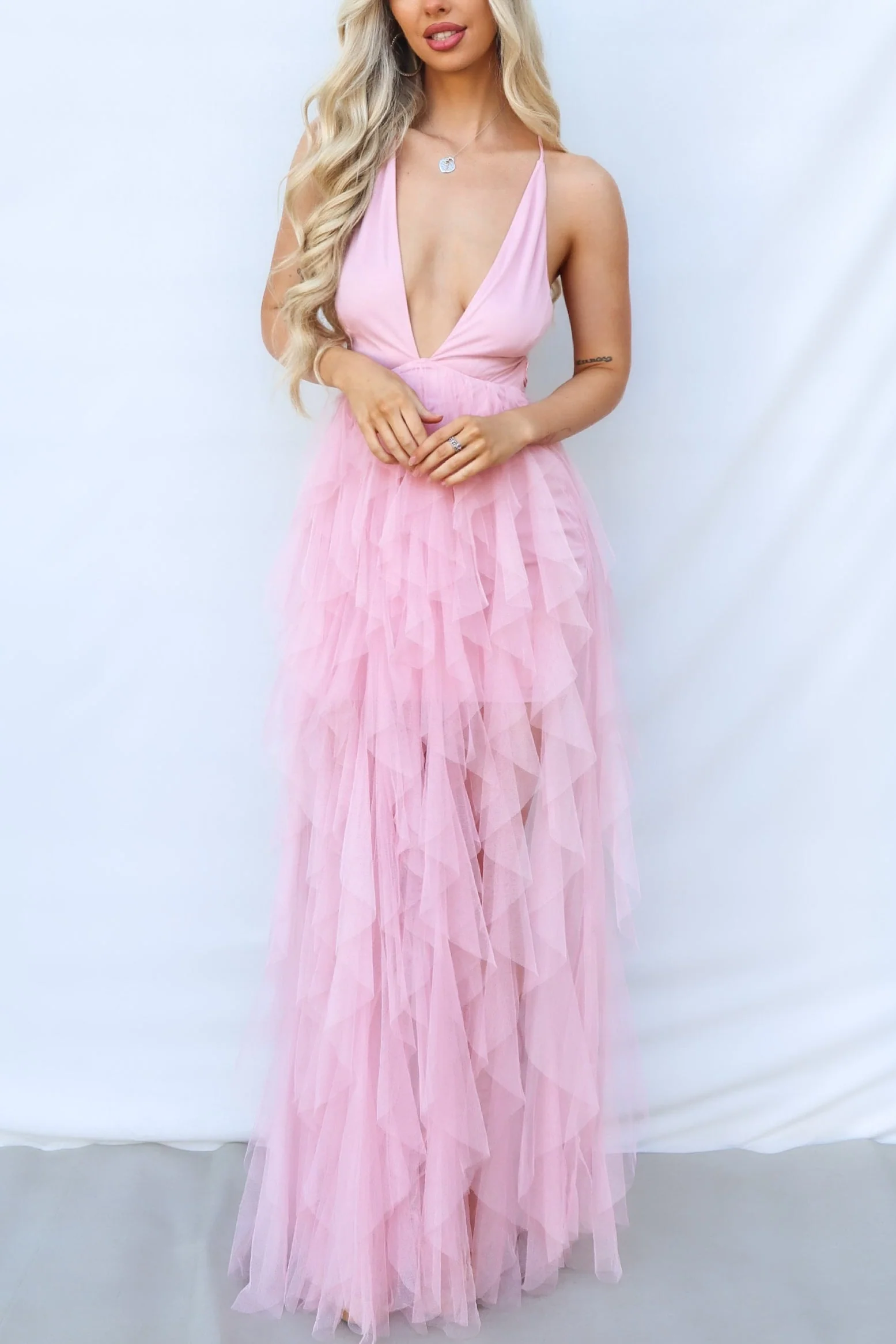 Jacinda Maxi Dress - Blush - Image 8