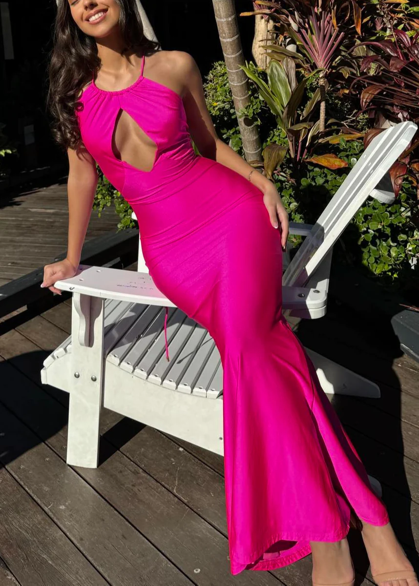 Joan Maxi Dress - Fuchsia - Image 2