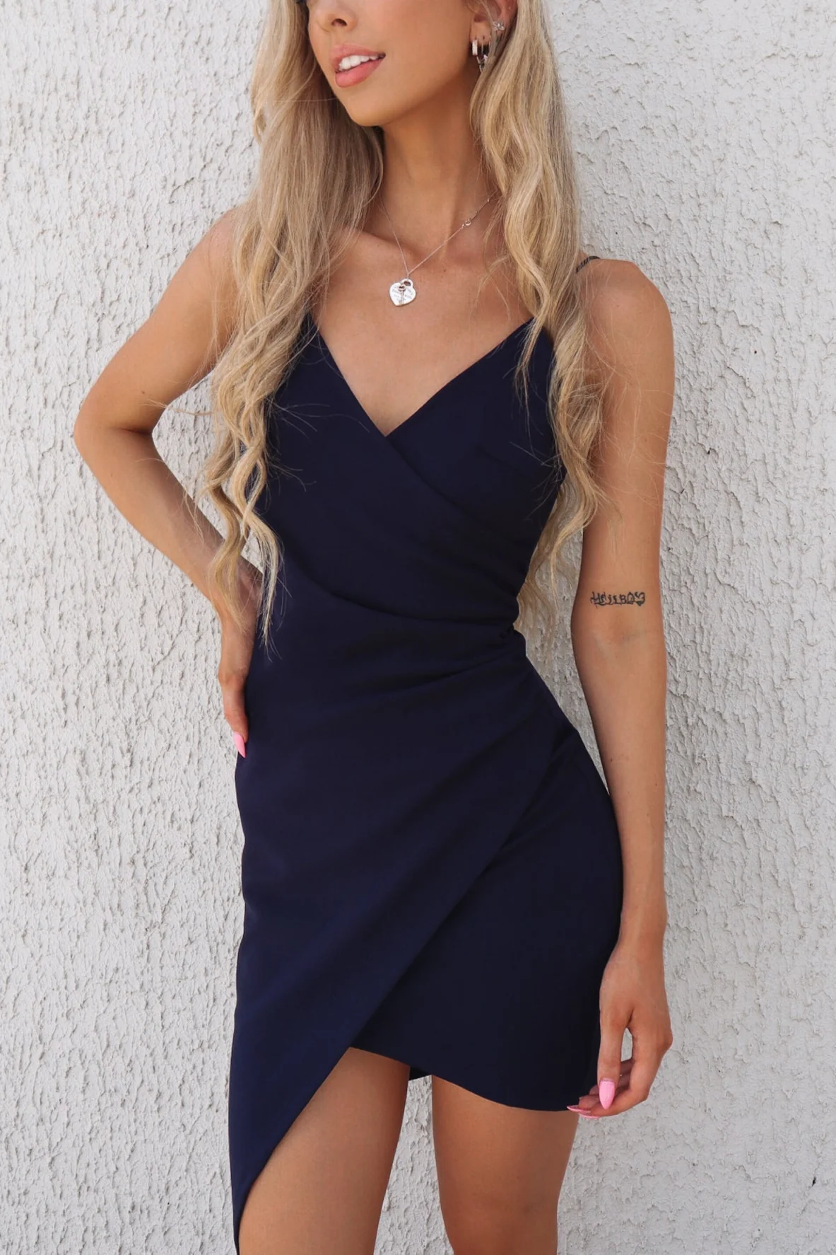 Jordyn Bodycon Dress - Navy - Image 2