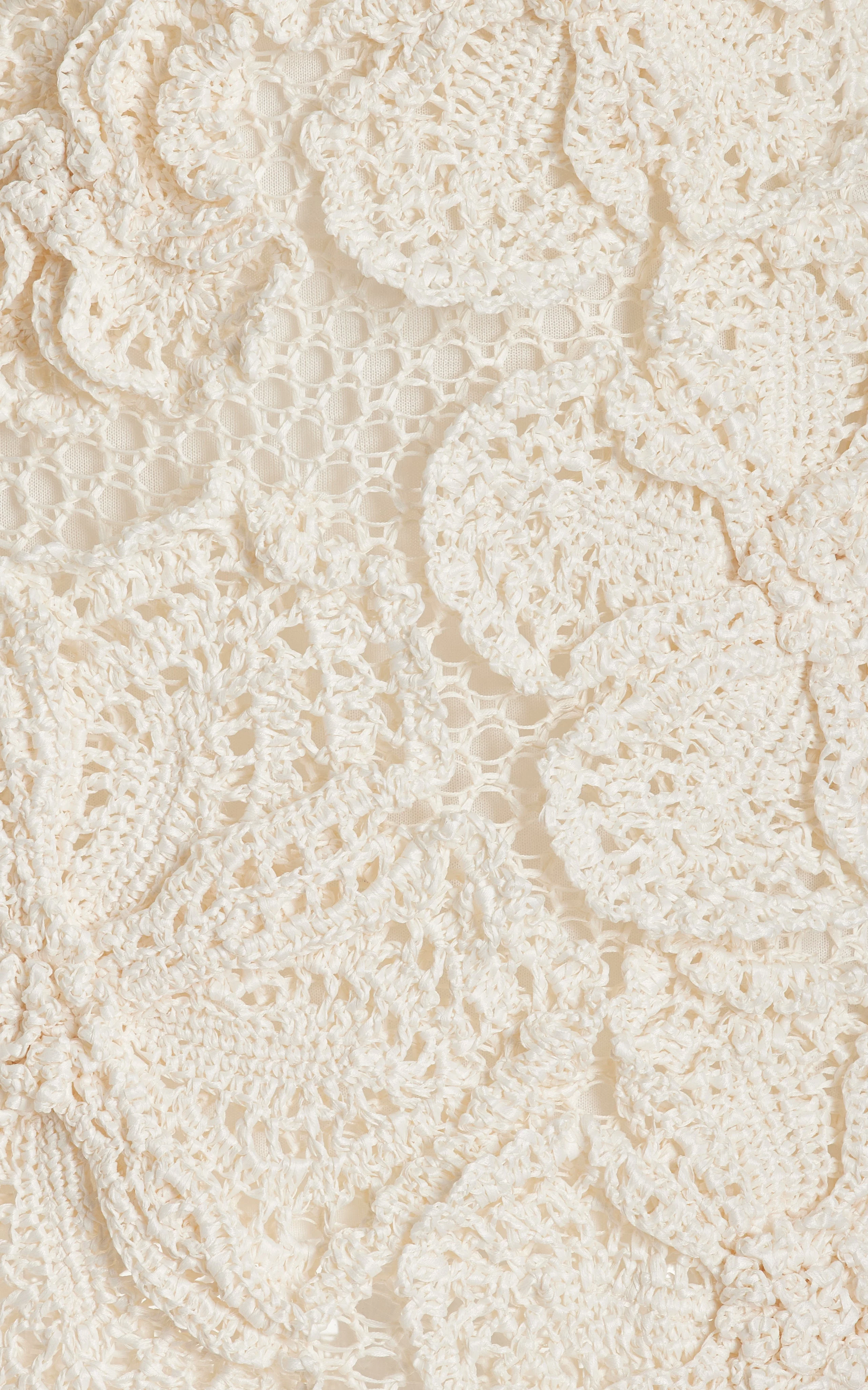 Kendria Floral Crochet Mini Dress - Image 4