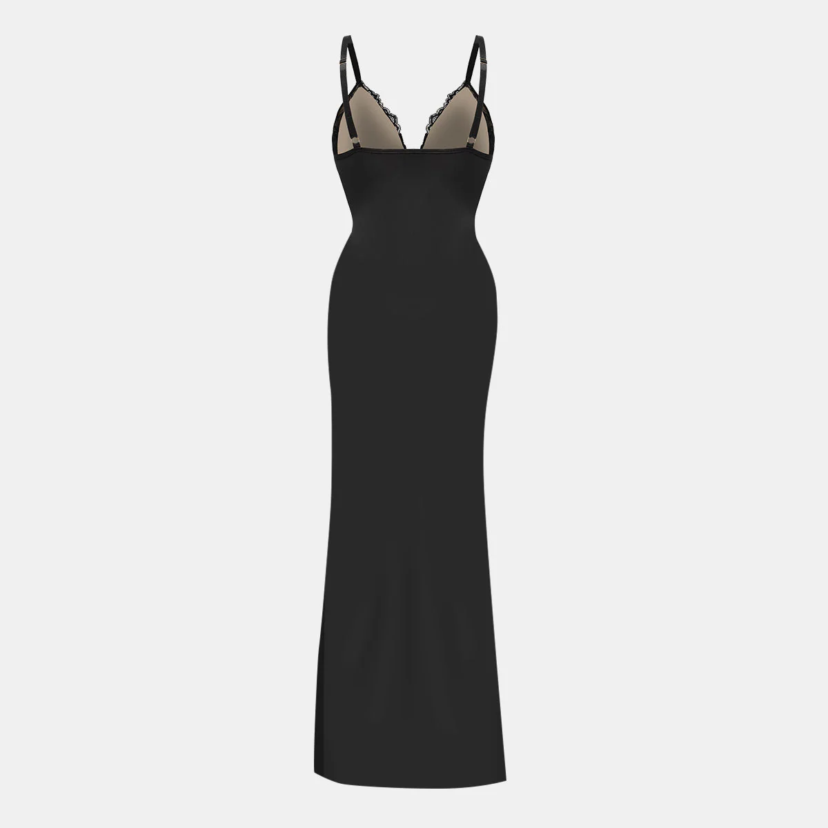 Lace Shapewear Bodycon Maxi Dress - Image 3