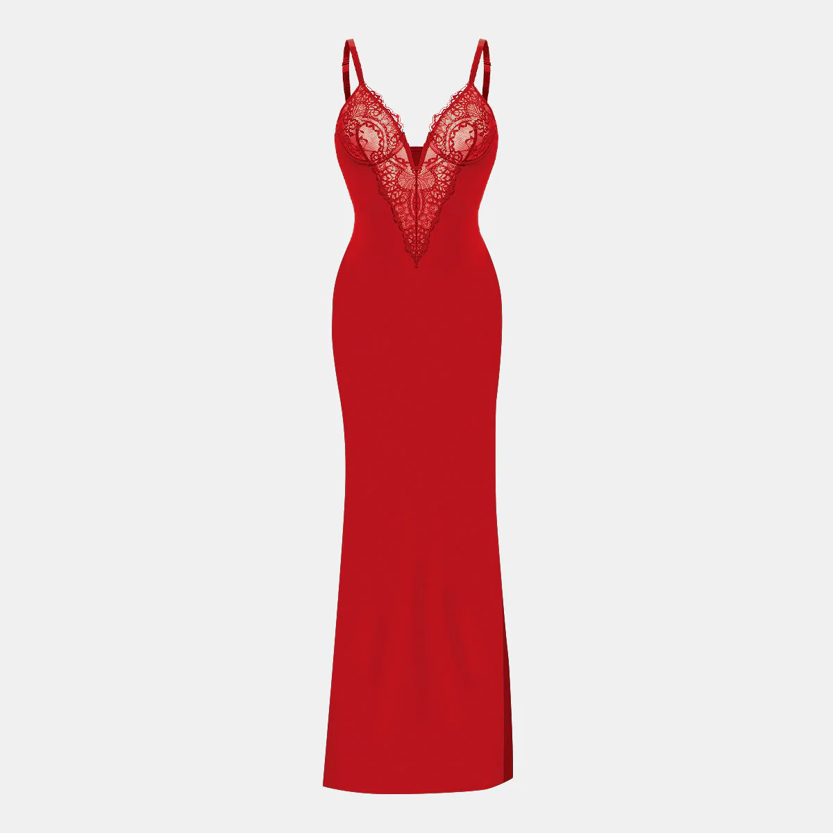 Lace Shapewear Bodycon Maxi Dress - Image 4