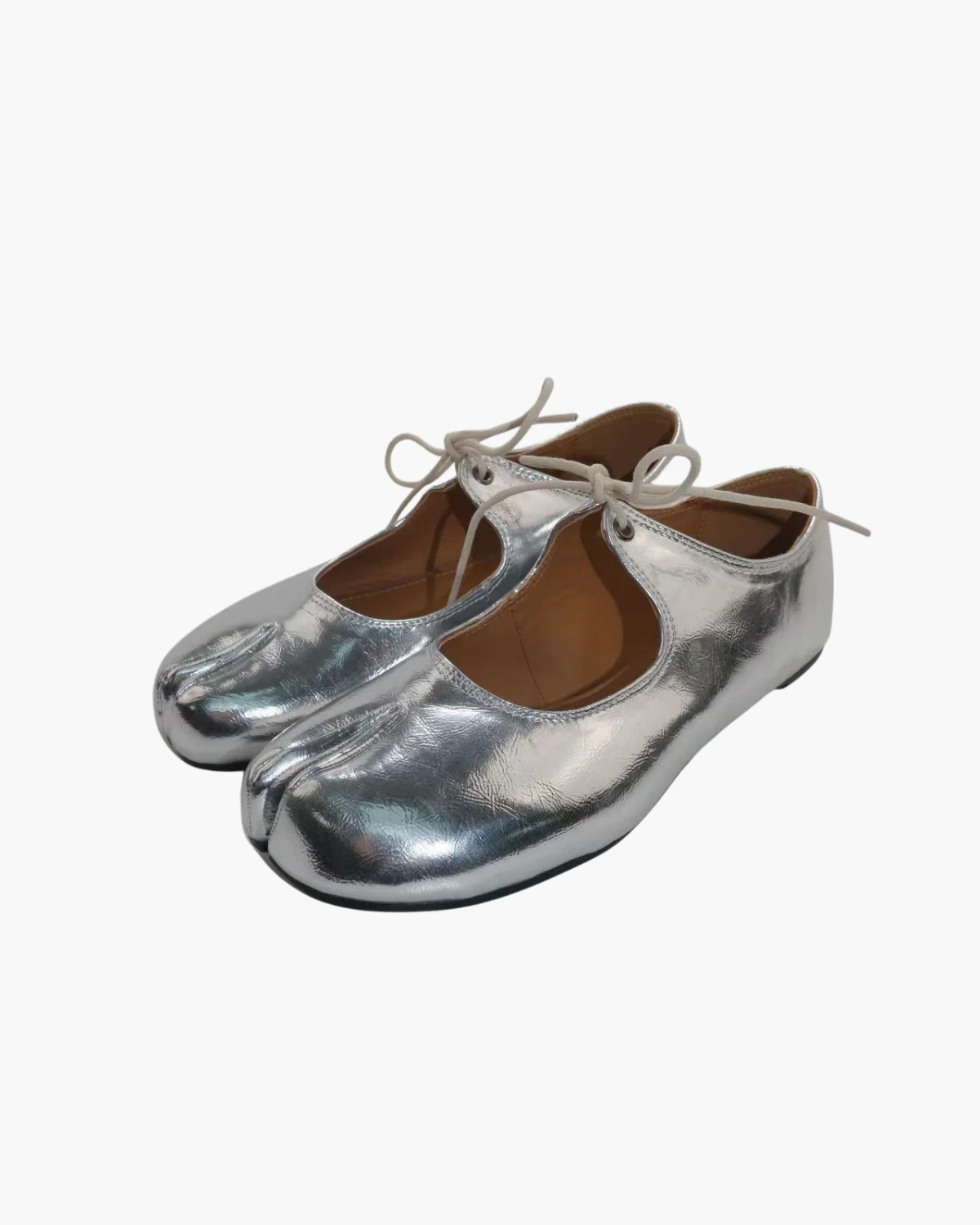 Lace Up Tabi Flats - Image 15