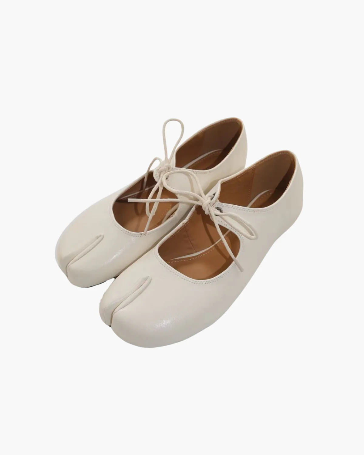Lace Up Tabi Flats - Image 20