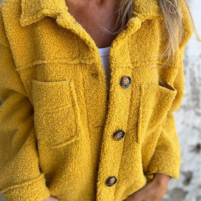 🍂Fall Specials🍂Women's Warm Lapel Cropped Jacket - Image 10