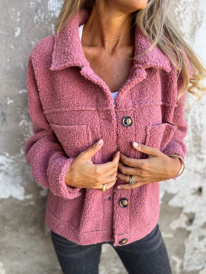 🍂Fall Specials🍂Women's Warm Lapel Cropped Jacket - Image 5