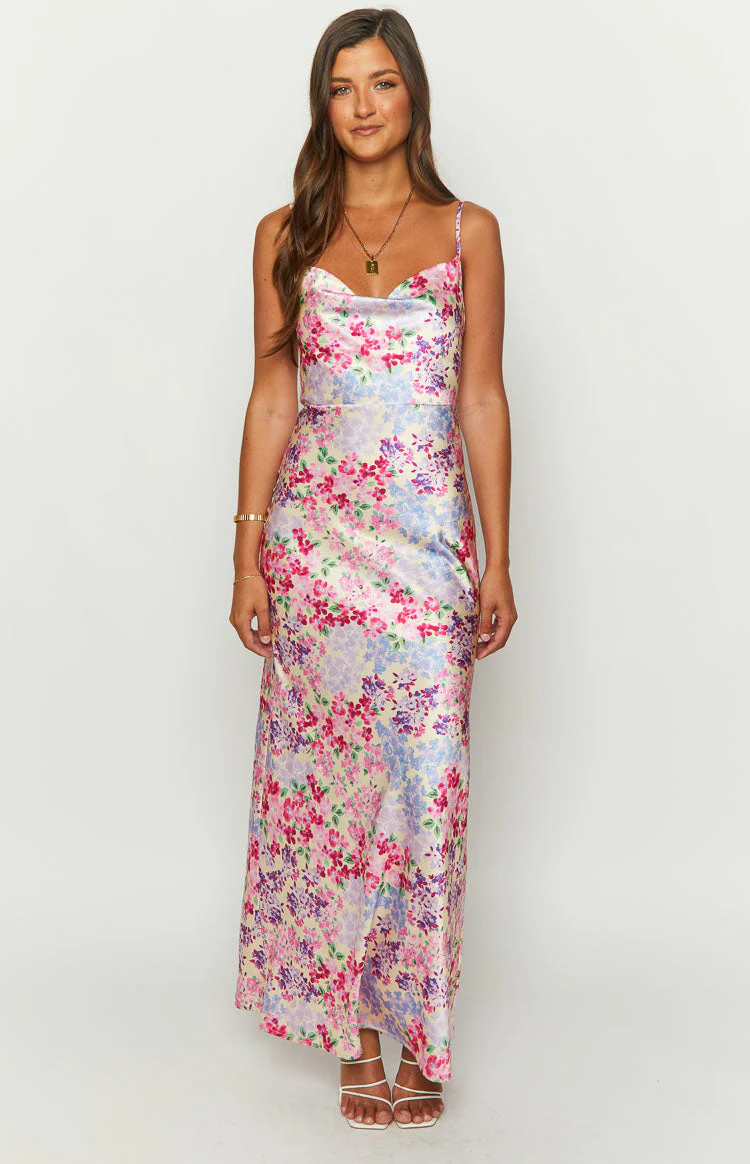 Laufry Yellow Floral Print Maxi Dress - Image 3