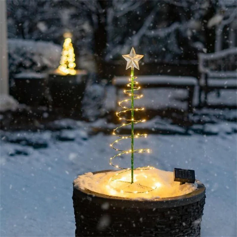 Solar Christmas Tree LED String Lights - Image 3