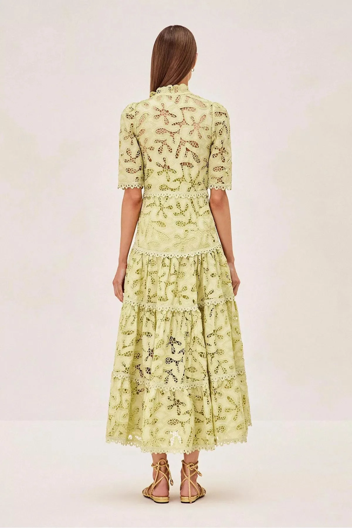Ledina Maxi Green Dress - Image 2