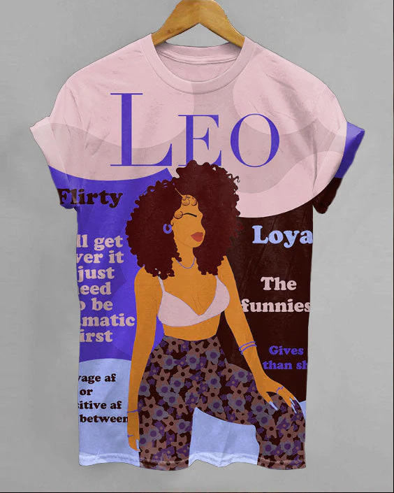 Leo Girly Season Unisex Short Sleeve Tshirt - Image 2