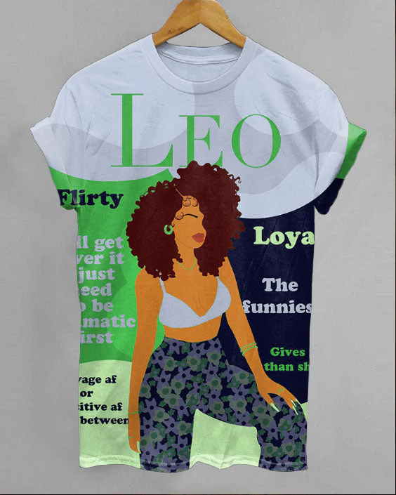 Leo Girly Season Unisex Short Sleeve Tshirt - Image 3