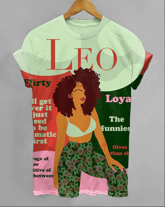 Leo Girly Season Unisex Short Sleeve Tshirt - Image 4