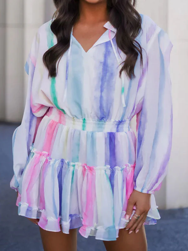 Long sleeve multi dress - Image 3