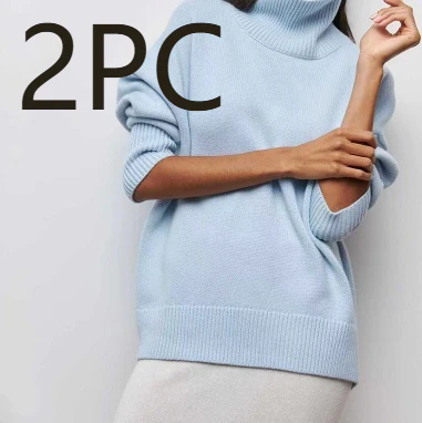 Long-sleeved Pullover Solid Color Sweater - Image 10