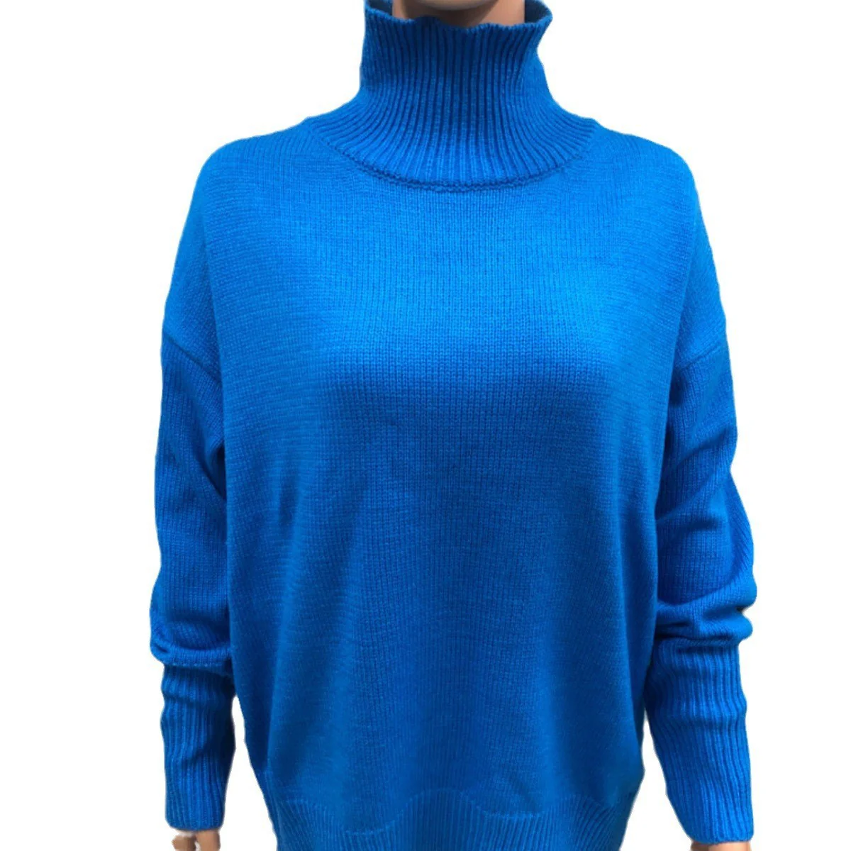 Long-sleeved Pullover Solid Color Sweater - Image 11